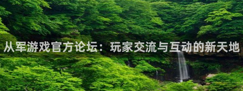 杜邦娱乐科技：从军游戏官方论坛：玩家交流与互动的新天地
